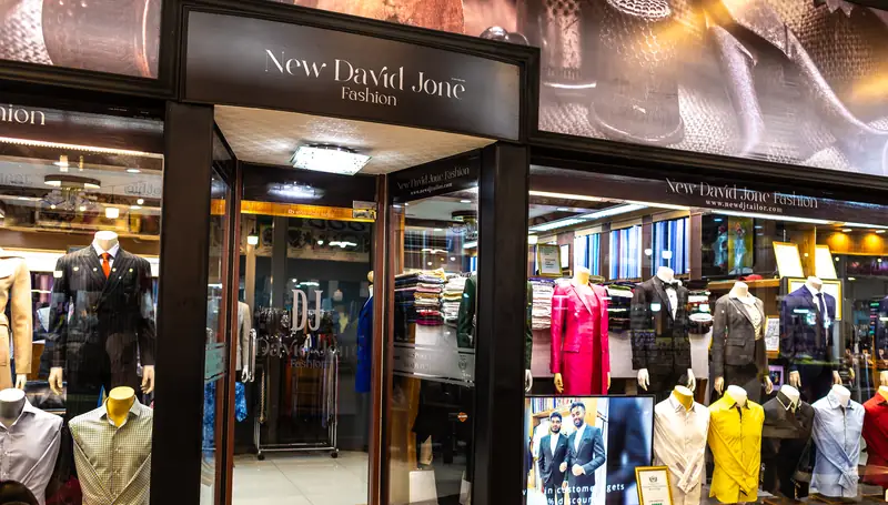 Night view of David Jone Fashion tailor shop in Patong, Phuket, open 11:00-23:00 (Ref 9641)