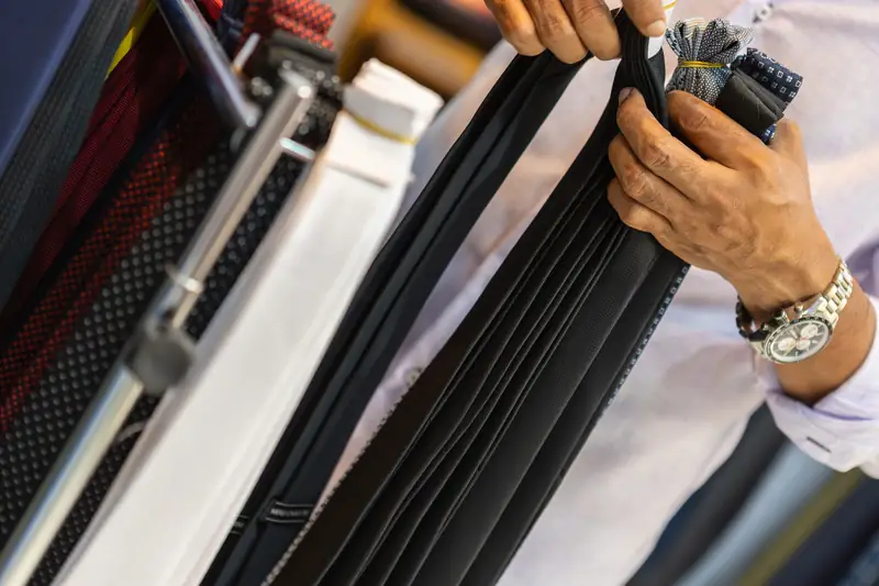 Pressed and ready: custom two-piece suit at David Jone Fashion workshop (Ref 9739)