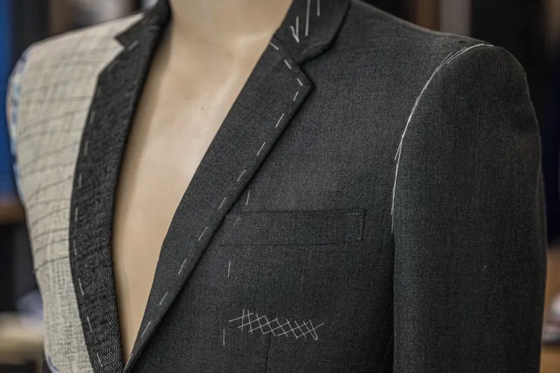 First fitting of a custom two-piece suit, Patong tailor (Ref 6464)